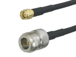 Cable Pigtail Coaxial RG58 SMA Macho-Hembra 15 cm para Antena