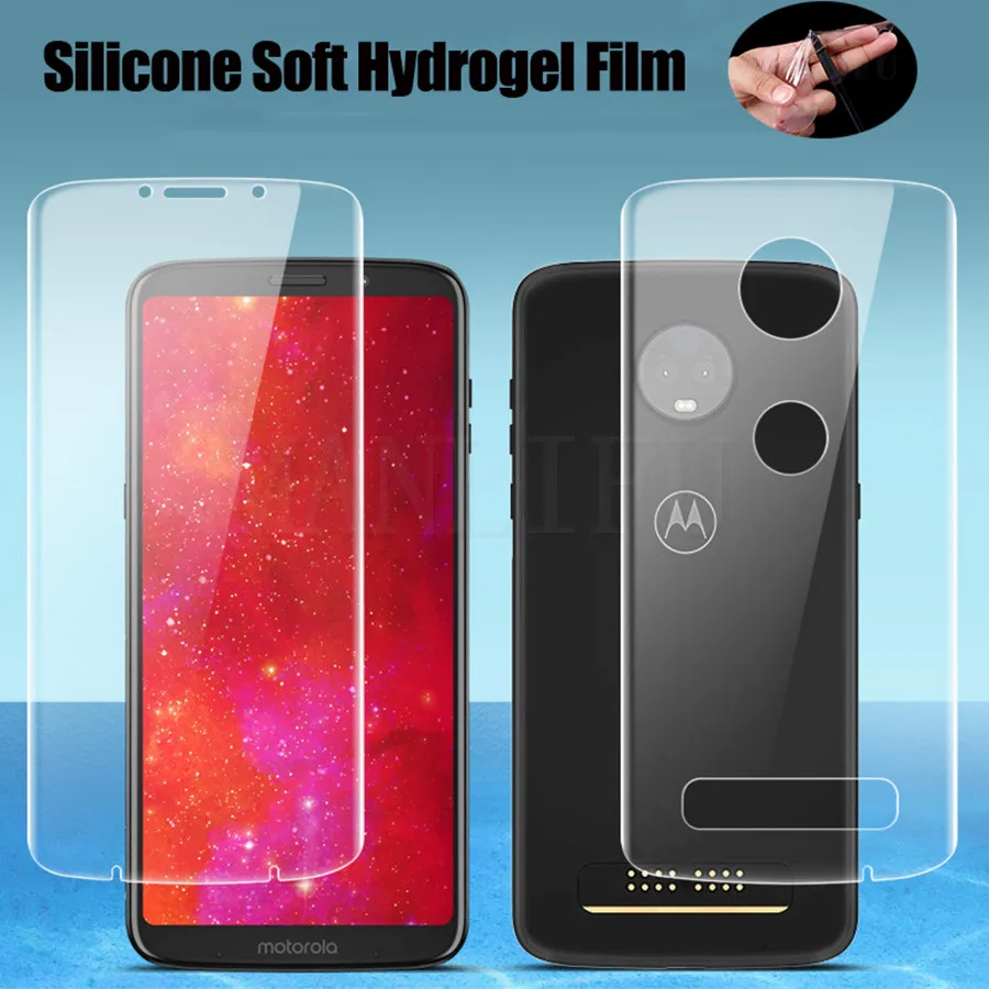 Película de hidrogel de TPU 20D para Motorola Moto One Vision, película protectora para teléfono, Protector de pantalla para Moto Z2 Z3 Z4 Play G7 G6 G5s Plus - imagen 2