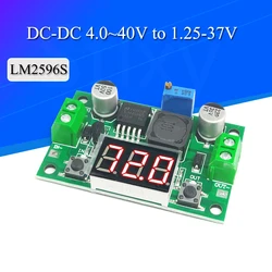 Regulador DC-DC LM2596S Ajustable con Voltímetro LED