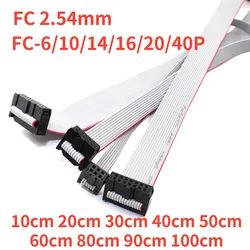 Cable JTAG AVR 2.54 mm FC-6/10/14/16/20/40p, 2 pzas, 10-100 cm