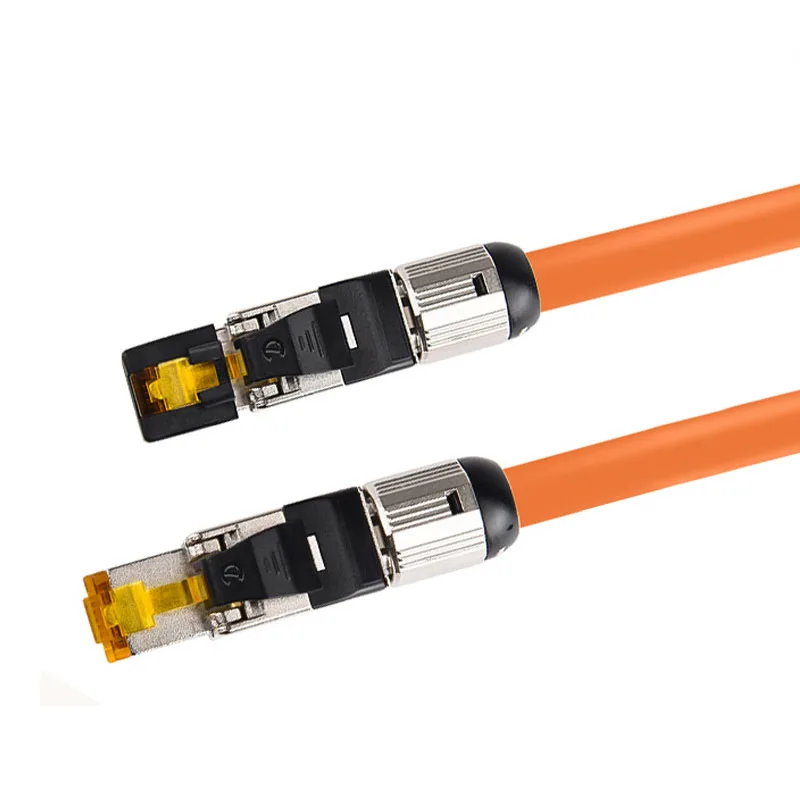 Cat 6A Cat 7 Cat 8 conectores RJ45, herramienta libre de fácil blindaje, conector de terminación de campo fundido a presión de Metal RJ45, Cat 7 Cat 8 22-24AWG - imagen 2