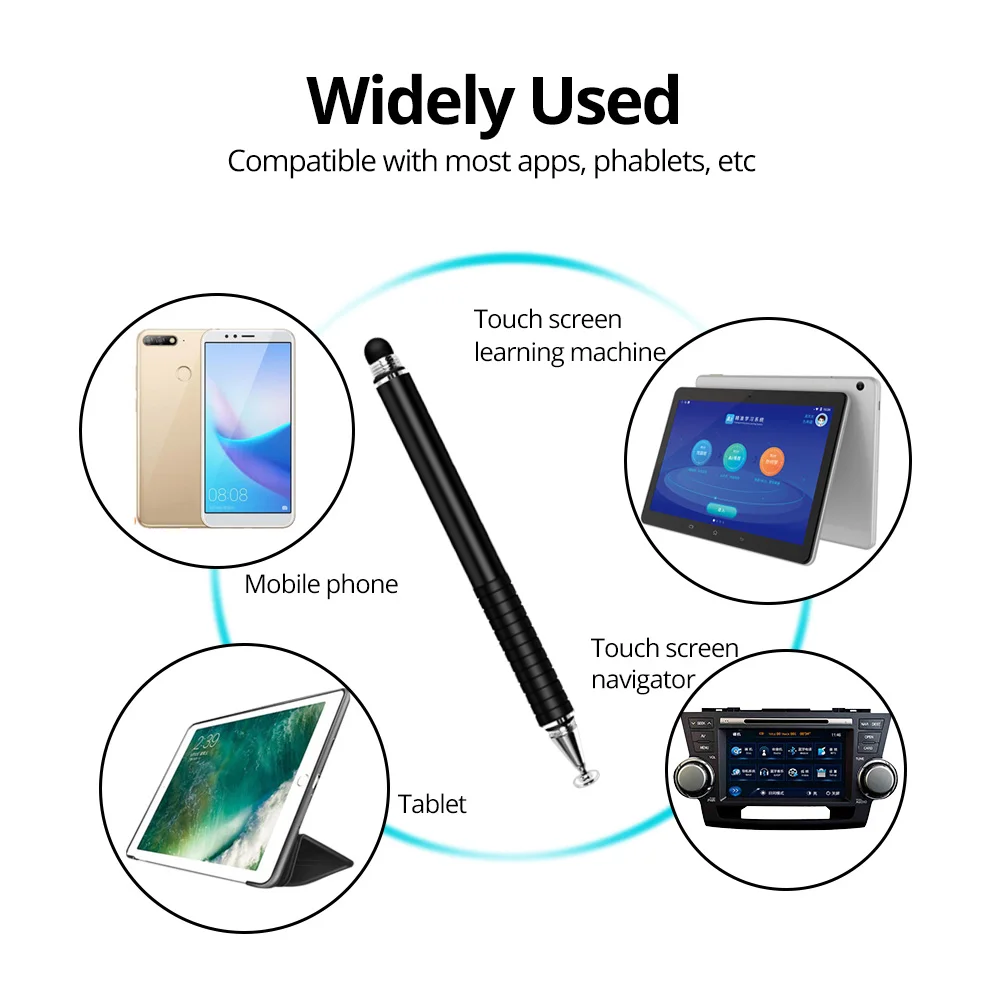 FONKEN-lápiz Stylus Universal 2 en 1 para tableta, pantalla capacitiva, Caneta táctil, para iPad Pro, teléfono inteligente, Android - imagen 5