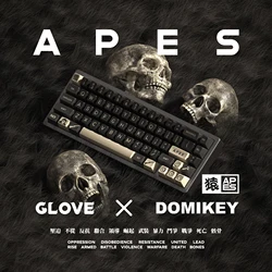 Domikey Apes Time Keycaps SA ABS Doubleshot para Teclado Mecánico MX