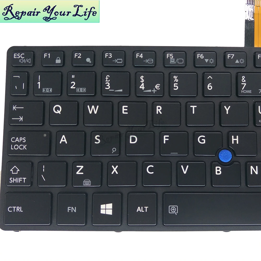 Teclado retroiluminado para Toshiba Satellite Pro, A40-C, A40-C1443 GB, diseño en inglés, Marco, G83C000GU5EN, Reino Unido - imagen 5