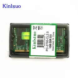 Memoria RAM DDR1 SODIMM 1GB 333/400 MHz para portátil