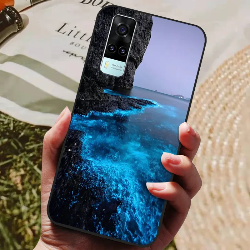 Para Coque vivo Y31 2021 Funda trasera de silicona Funda de teléfono para Vivo V2036 Fundas parachoques suave Funda para Vivo Y 31 VivoY31 2021 Bolsa - imagen 2