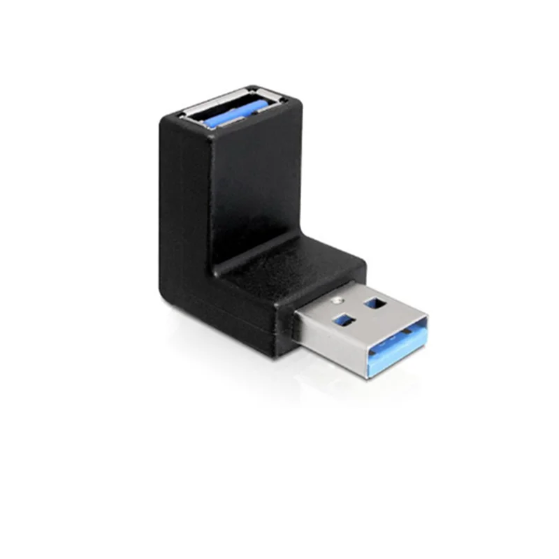 Adaptador USB 3.0 Angular 90° Macho a Hembra para Portátil - imagen 3