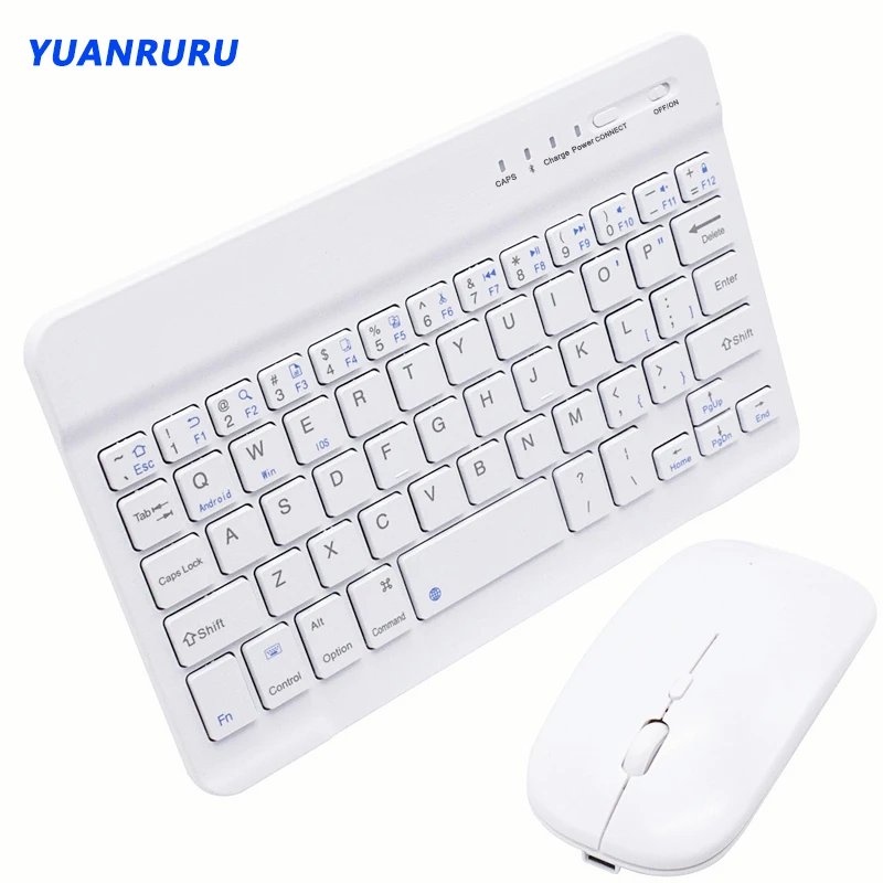 Noiseless Wireless Keyboard and Mouse Keyboard Mouse Set Bluetooth Keyboard and Mouse 7/10 inch Rechargeable For ipad Phone - imagen 2