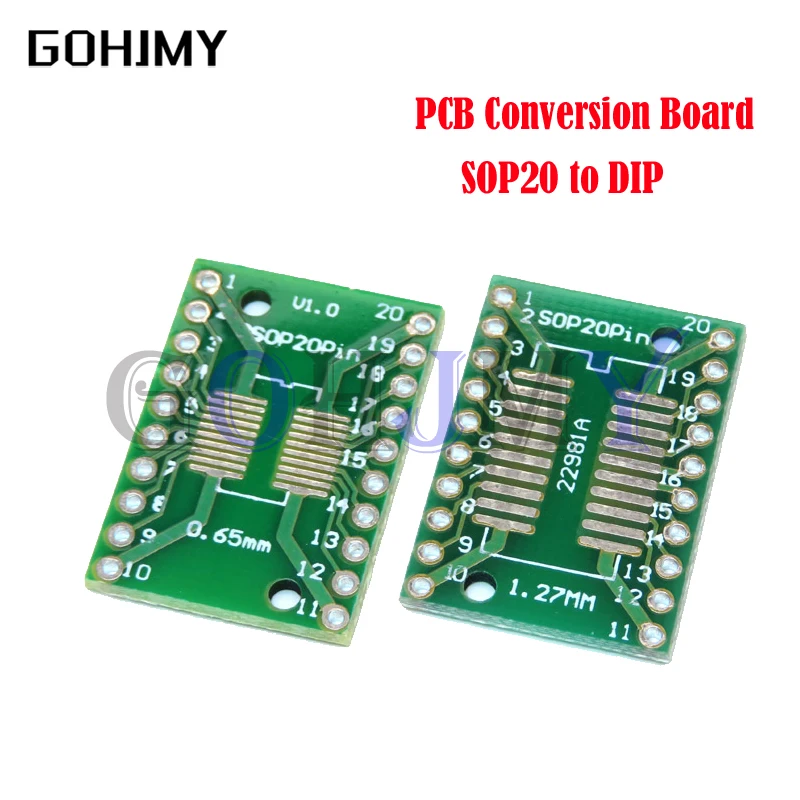 Placa PCB SMD, convertidor adaptador de giro a DIP, SOP 8/16/14/20/24/28P, SOT89, SOT23, SOT223 A DIP SOP/MSOP/TSSOP, 10 unidades - imagen 5