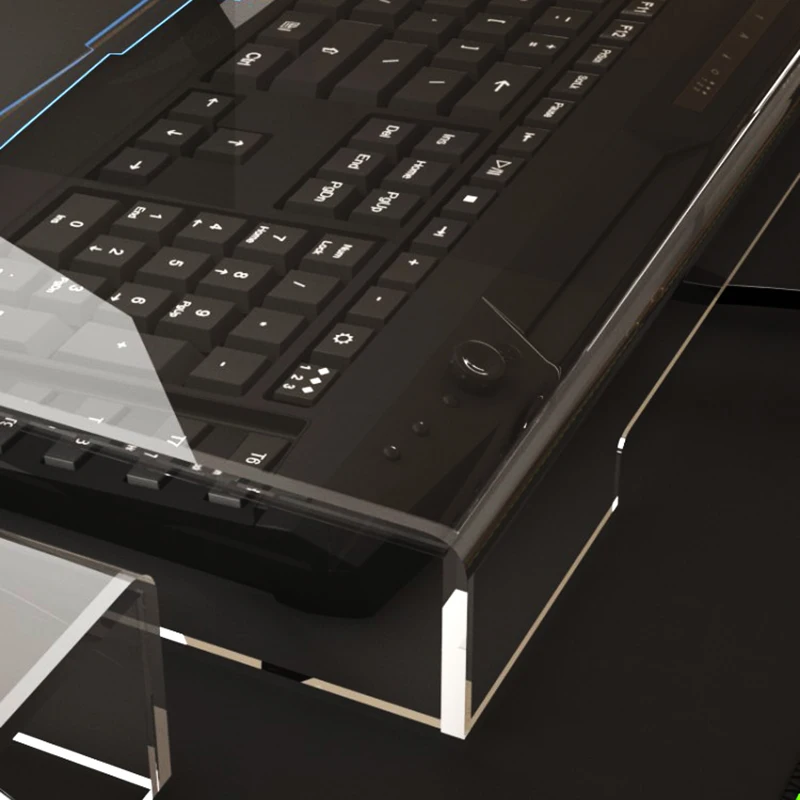 Cubierta acrílica a prueba de polvo para teclado capacitivo, cubierta transparente para teclado mecánico y ratón, nuevo - imagen 3