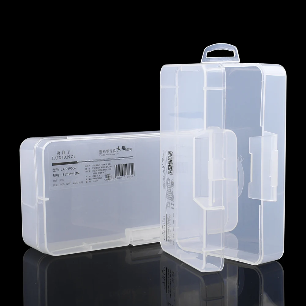 LUXIANZI-caja organizadora de plástico portátil para cosas pequeñas, contenedor de tornillos, caja de herramientas, caja de herramientas de joyería portátil, caja de almacenamiento - imagen 4