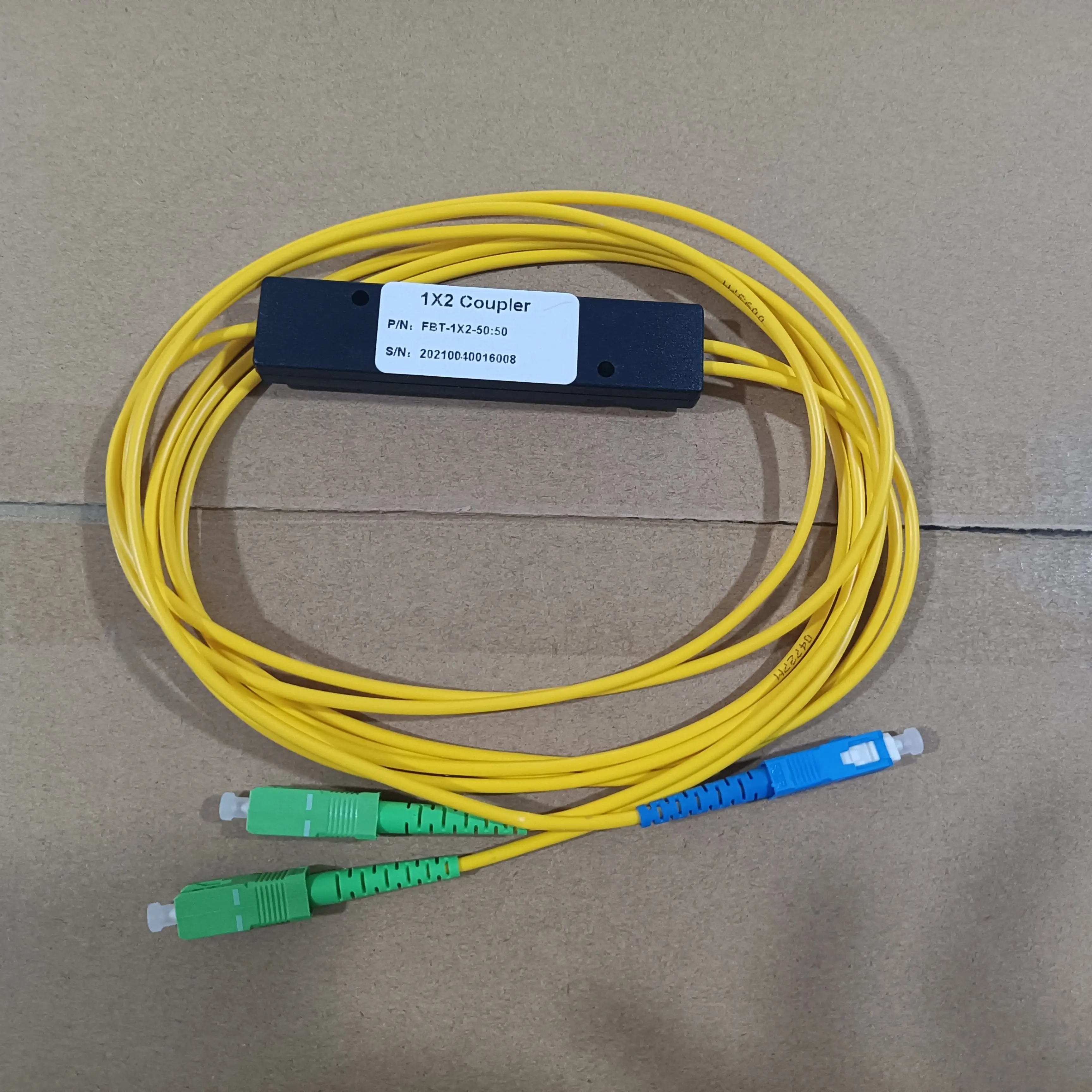 10 unids/lote 1X2 SC/UPC-SC/APC PLC divisor de fibra óptica monomodo FTTH PLC Fabrica Esse caja divisora SM PLC 1x2 SC/UPC SC/APC - imagen 3