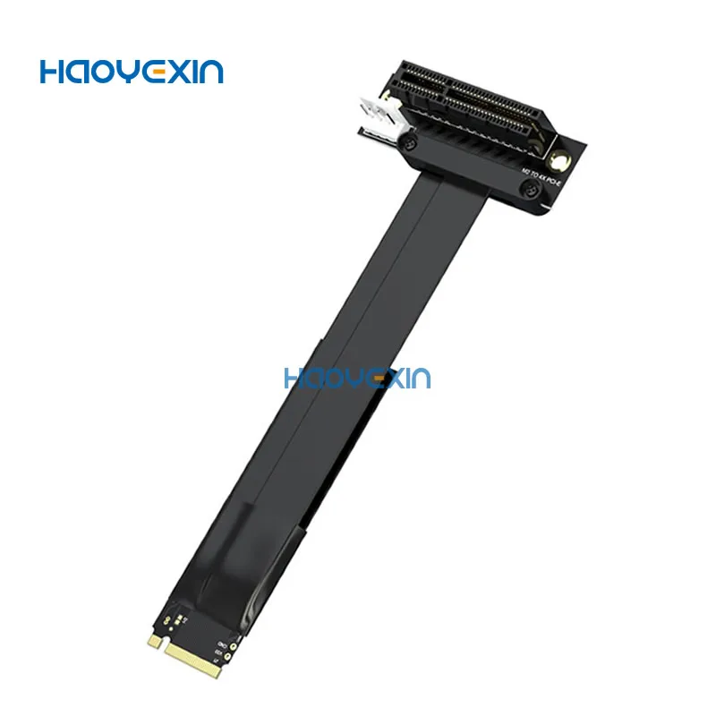 M2 a PCIE Riser PCIe x4 PCI-E3.0 4x a M.2 NVMe M Key 2280 tarjeta elevadora Gen3.0 Cable M2 Key-M cable de extensión pci-express 32G/bps - imagen 4