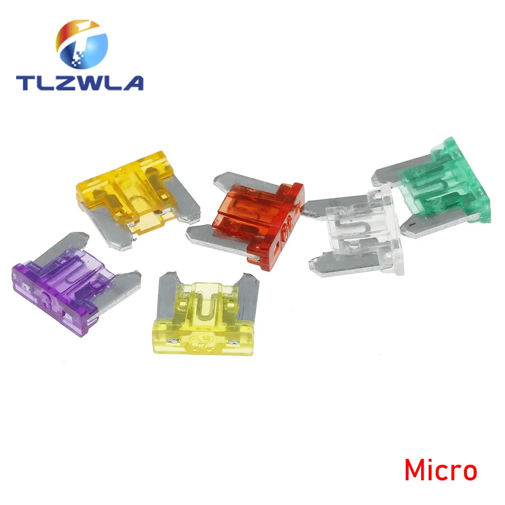 30 Uds estándar Mini Micro 32V fusible de cuchilla automática para coche 5 10 15 20 25 30 AMP cada 5 uds fusible de coche fusible automático blanco amarillo rojo azul - imagen 4