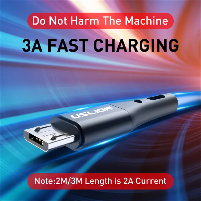 Cable Micro USB 3M Carga Rápida para Android, Samsung y Xiaomi - imagen 4