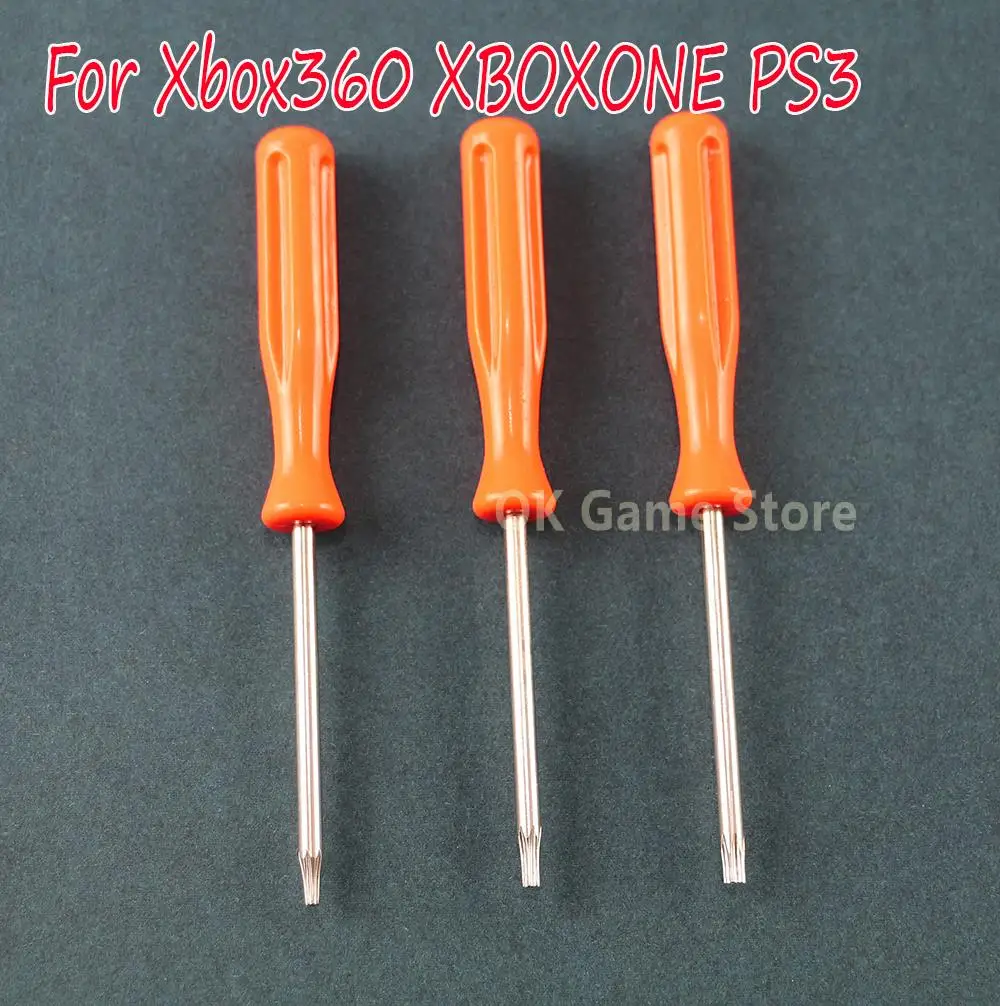 3 uds para Xbox 360 one/PS3 herramienta de apertura destornillador Torx T6 T8 T10 destornillador de seguridad reparación de agujeros a prueba de manipulaciones