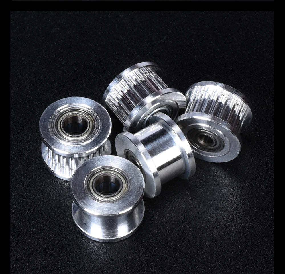 Polea tensora de sincronización GT2 de alta calidad 20 dientes con/sin dientes diámetro de rueda 3/4/5mm piezas de impresora 3D para correa Prusa i3 MK3 GT2 - imagen 2