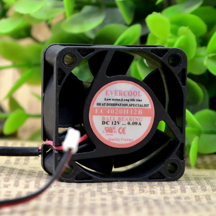Evercoolevercool-ventilador de refrigeración silencioso para chasis EC4020H12B, 4CM, 12V, 0.09a 4020 - imagen 3