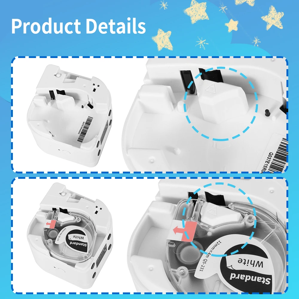 Cintas Compatibles Dymo LetraTag 91201 91331 – Papel Tela Plástico - imagen 5