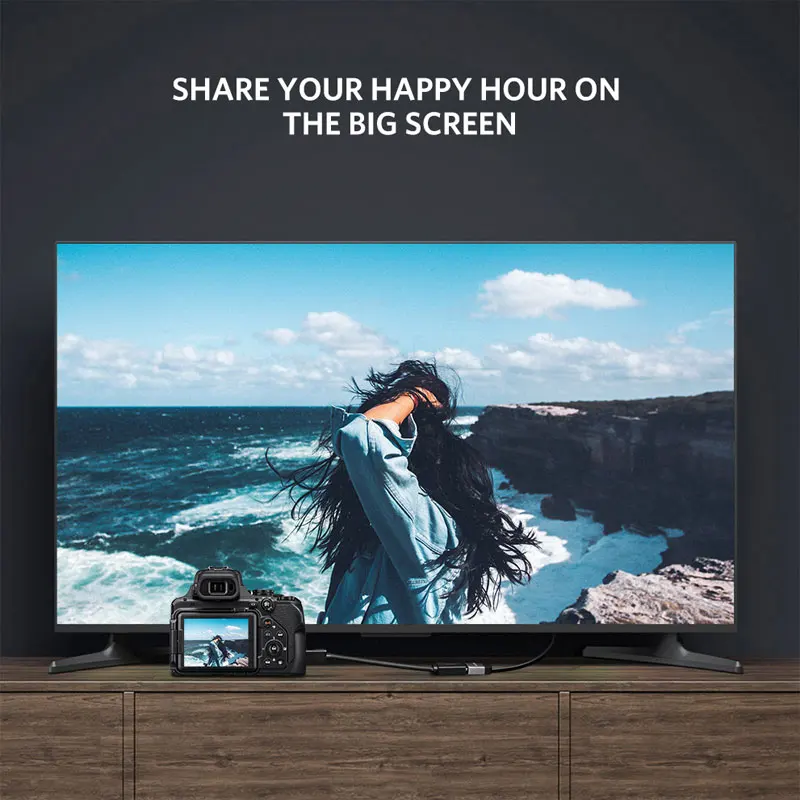 UGREEN-minicable HDMI a HDM, adaptador macho a hembra, 4K, para videocámara Raspberry Pi ZeroW, portátil - imagen 2