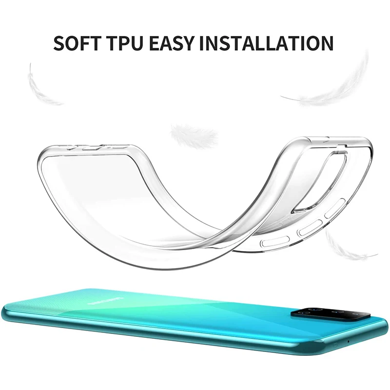 Funda protectora completa para Samsung Galaxy M10S, M30S, M40S, M60S, M80S, Carcasa trasera transparente de TPU suave para teléfono, 360 - imagen 3