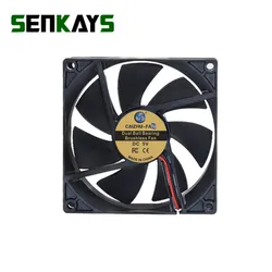 Ventilador CPU 90mm Doble Rodamiento de Bolas 5V/12V/24V 2 Pines