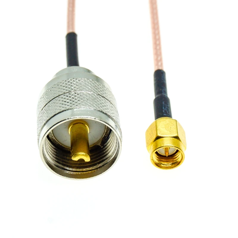 RG316 SMA macho a UHF PL259 enchufe macho PL-259 conector de engarzado de 50 Ohm lote extensión Coaxial RF Cable Coaxial puente coleta - imagen 2