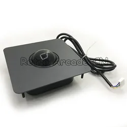Trackball Arcade de metal con tornillos y placa de sujeción