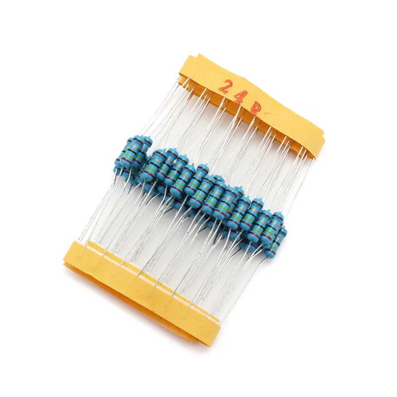 Juego de resistencias de 1/4W, kit electrónico diy, juego de resistencias de película metálica de 0,25W, resistencia de reparación de Airbag para coche de 2 ohmios, 2,2 ohmios, 2,4 ohmios, 2,7 ohmios, 3 ohmios - imagen 5