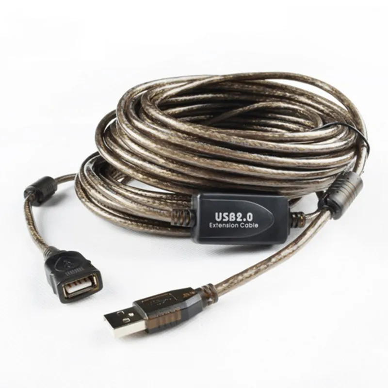 Chip amplificador Cable USB 2,0 extensión de repetidor activo macho a hembra extender M/F Cable USB a USB adaptador USB 5M 10M 15M20M - imagen 3