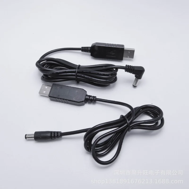 La fuente de alimentación móvil de línea de conversión USB de 5V a 9V y 12V está conectada a la línea de conexión del enrutador, luz indicadora de Cable de tensión - imagen 4