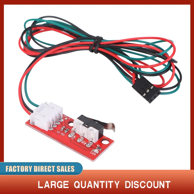 Interruptores de límite de tope mecánico, piezas de impresora 3D con Cable de 3 pines de 70cm, rampas 1,4, interruptor de pieza de placa de Control, 1 Uds