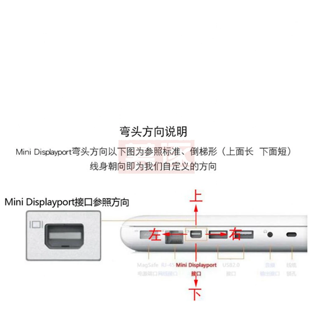 Adaptador Kabel Mini DisplayPort Rechten Winkel zu DisplayPort en Schwarz-4K Auflyda Bereit-Thunderbolt y Thunderbolt 2 - imagen 5