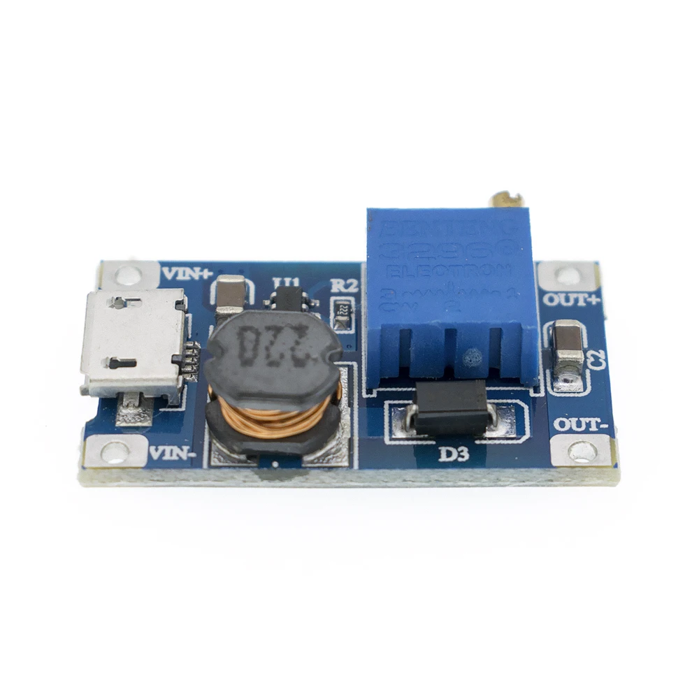 Módulo de refuerzo ajustable MT3608 DC-DC, placa de refuerzo 2A, TYPE-C MICRO USB 2V-24V a 5V 9V 12V 28V - imagen 4