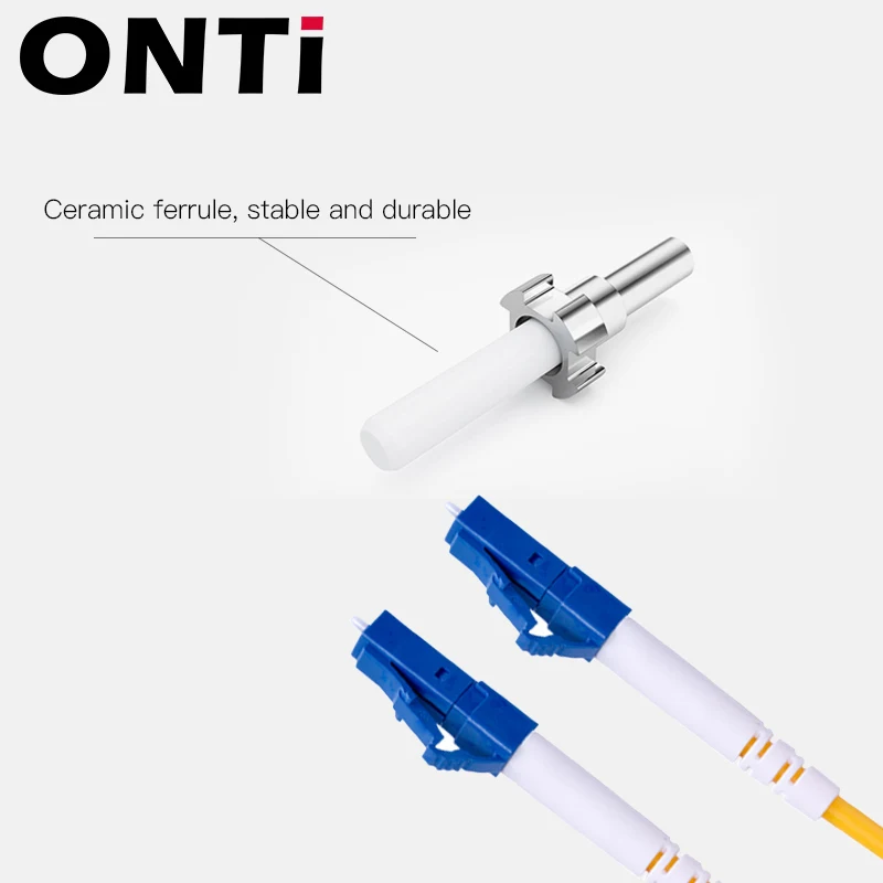 ONTi 1-10 Uds LC UPC a LC UPC Simplex 2,0mm PVC Cable de conexión de fibra monomodo puente cable de conexión de fibra fibra óptica - imagen 4