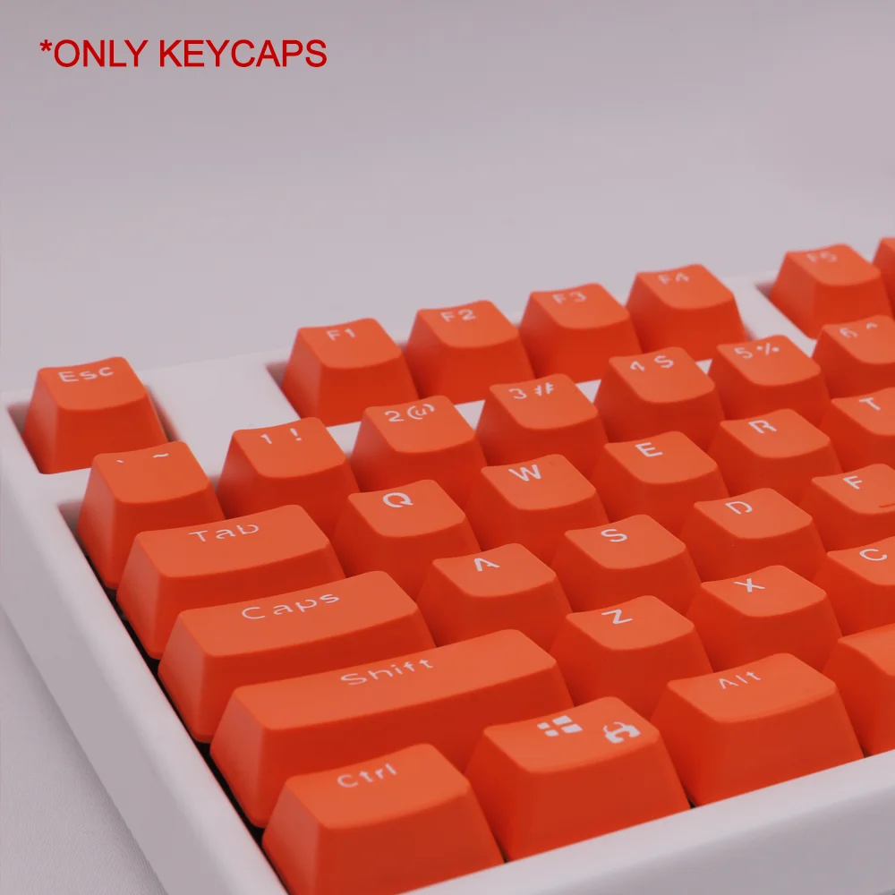 Teclas de teclado mecánico, perfil OEM naranja, altura 104, 61, 87, 104, Anne Pro 2, GK61, SK61