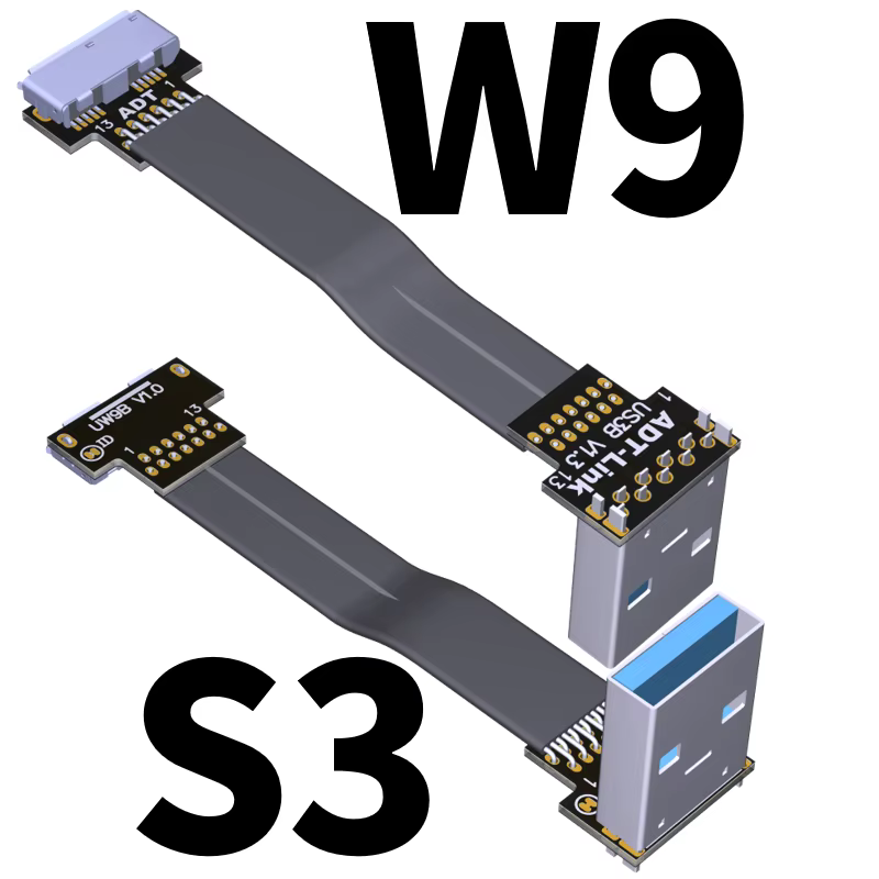 Cable Extensión USB 3.0 Micro B Macho-Hembra – Plano 90° - imagen 3