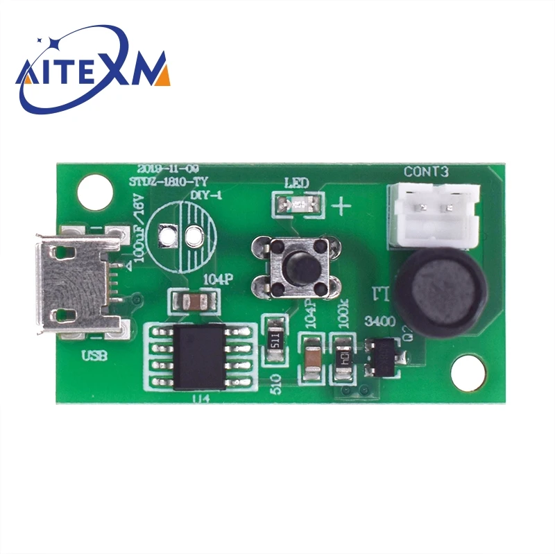 Mini humidificador USB, Kits de bricolaje, fabricante de niebla y controlador, placa de circuito, nebulizador, película de atomización, hoja atomizadora, Mini oscilante - imagen 2