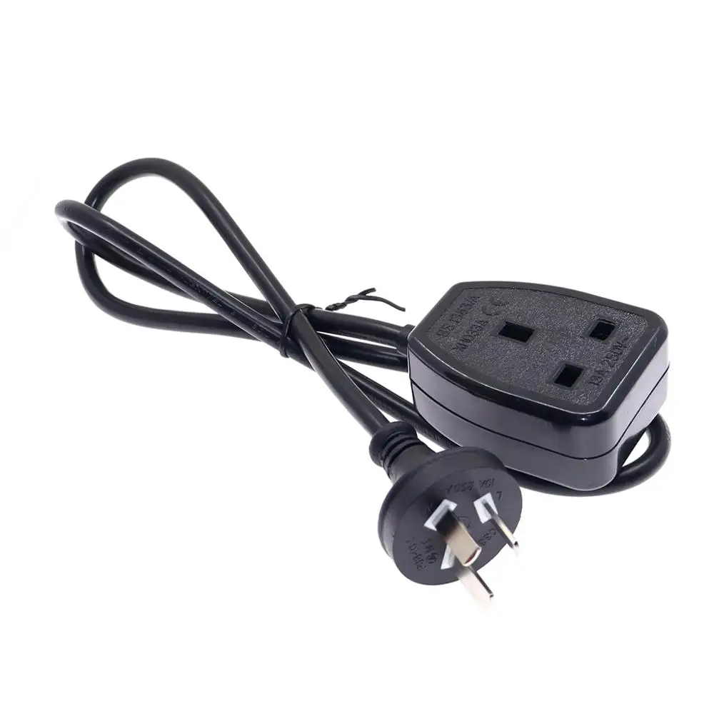 Enchufe estándar australiano 10A a Reino Unido, adaptador de enchufe BS1362 13A, cable de extensión de fuente de alimentación, conexión AU - imagen 5