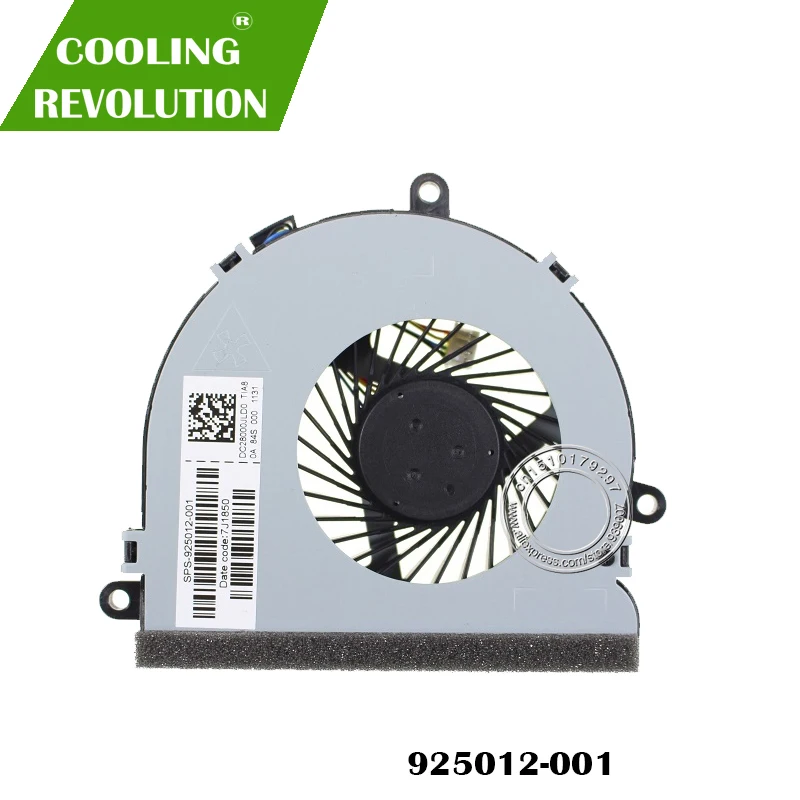 Nuevo ventilador de Cpu para HP 15-bs085nr 15-bs087nr 15-bs077nr 15-bs078nr ventilador de refrigeración de CPU para ordenador portátil 925012 -001