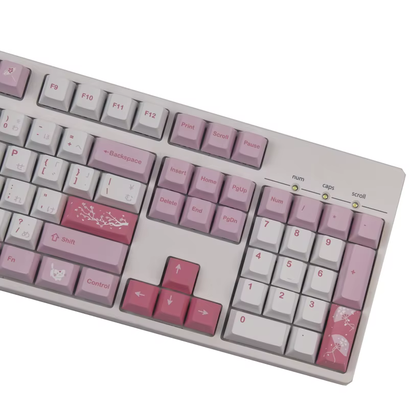 GMK NightSakura Cat Keycaps PBT – Sublimación Interruptores MX - imagen 4