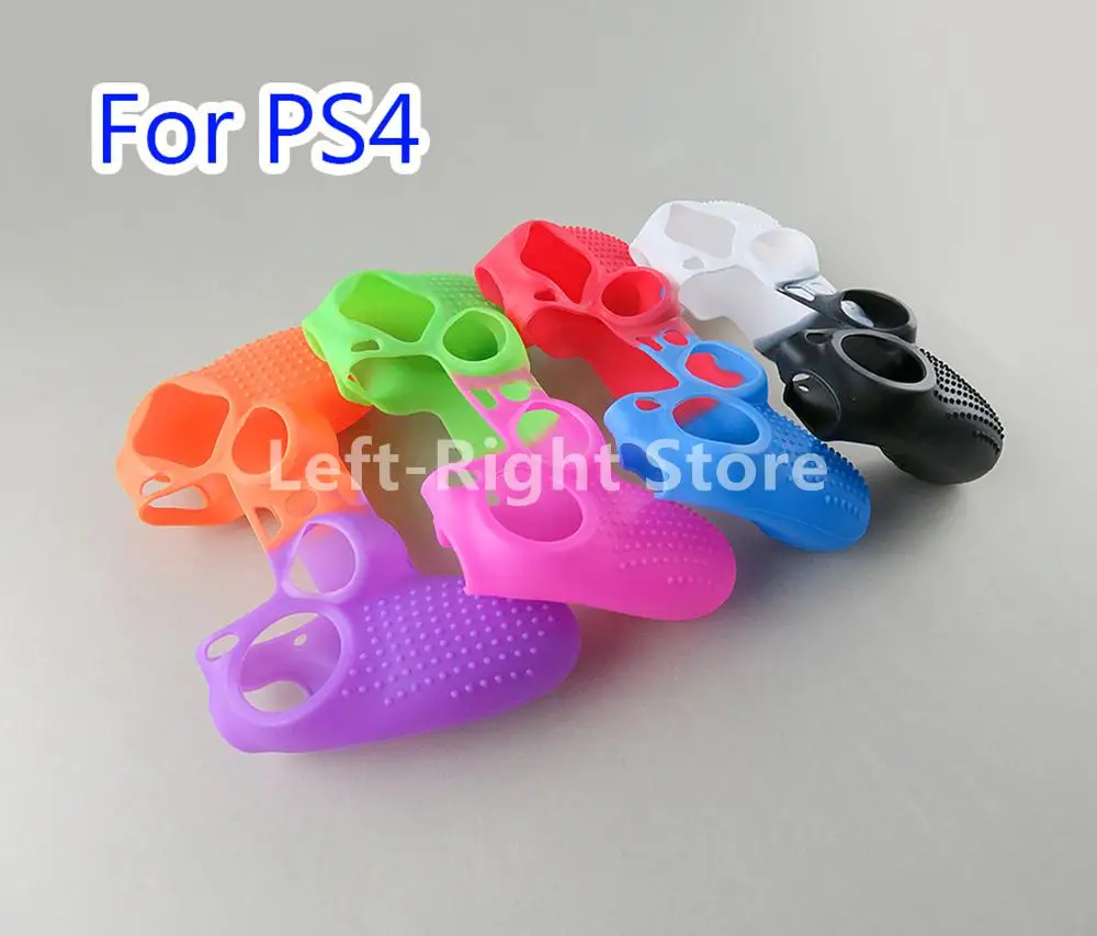 40 Uds ForPS4 slim pro funda con tachuelas de puntos piel de Gel de goma de silicona para Sony PS4 Slim/Pro funda para controlador rojo azul