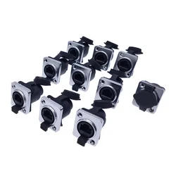 Conector RJ45 IP65 Impermeable Goma Tipo D Panel