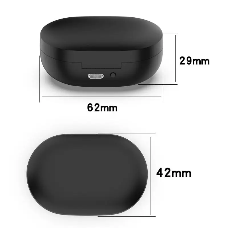 Caja de carga recargable USB de repuesto, estación de adaptador de cargador para xiao-mi Red mi Airdots, auriculares Bluetooth - imagen 2