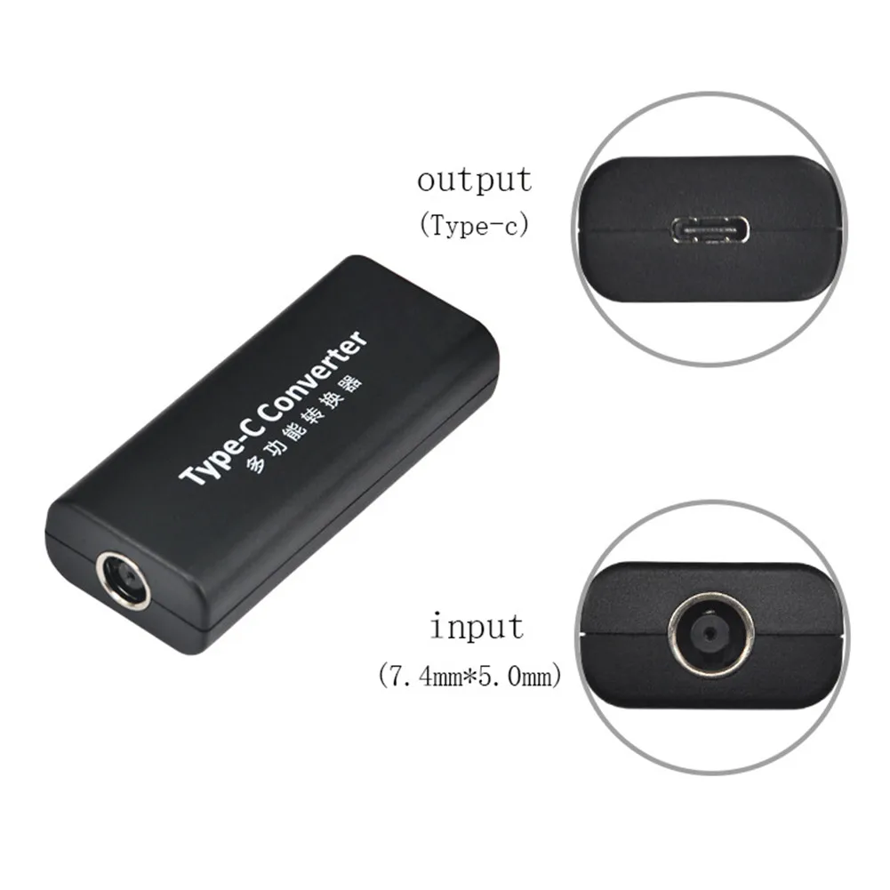 DC 7,4*5,0mm a USB tipo C macho cargador convertidor adaptador conector para Dell Hp adaptador de ordenador portátil hembra - imagen 2