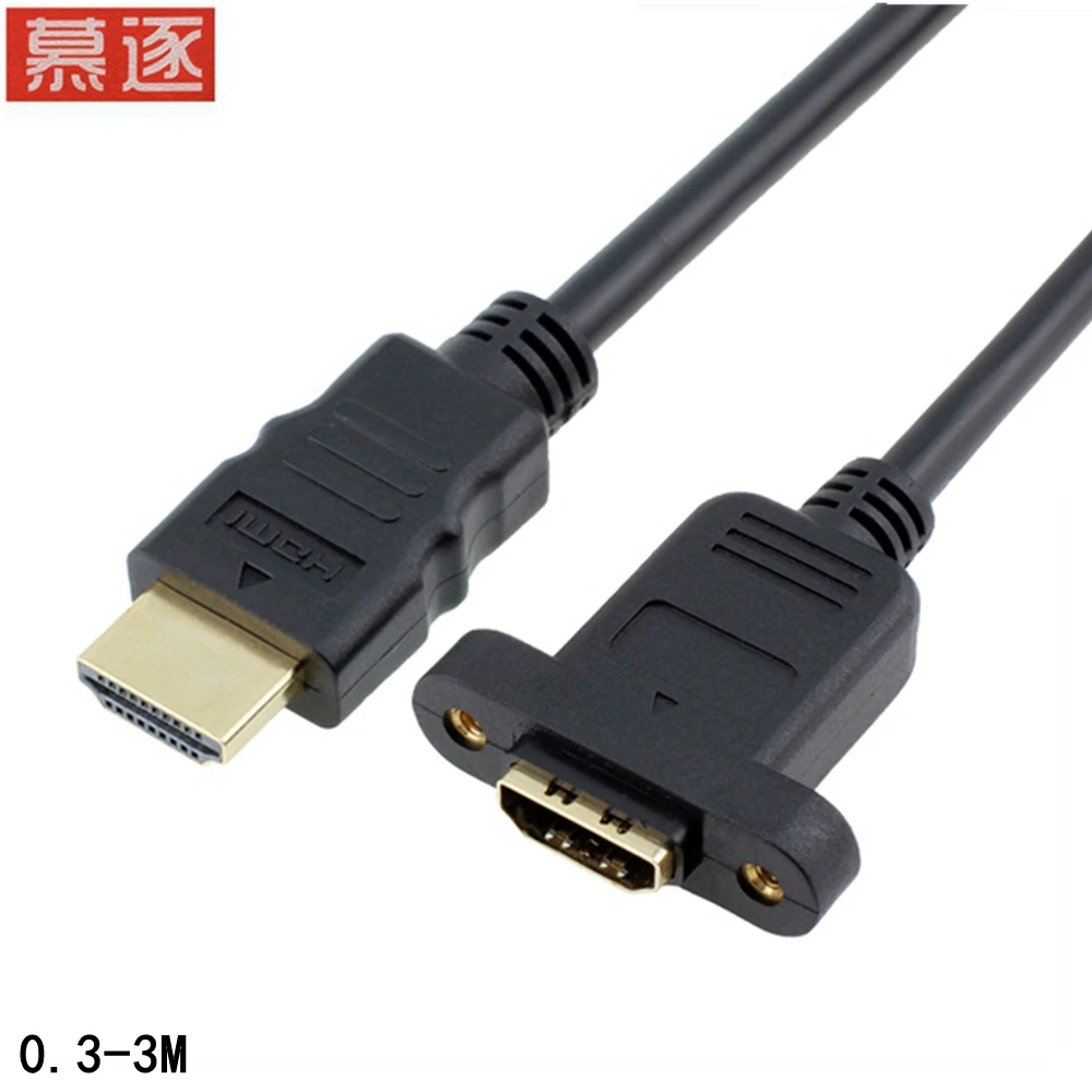 Reines kupfer HD-kabel m kondnlich weiblichensiónängerung kabel mit ohr und schraube loch kann fix HD kabel versión 1,4 0,3 m/0,6