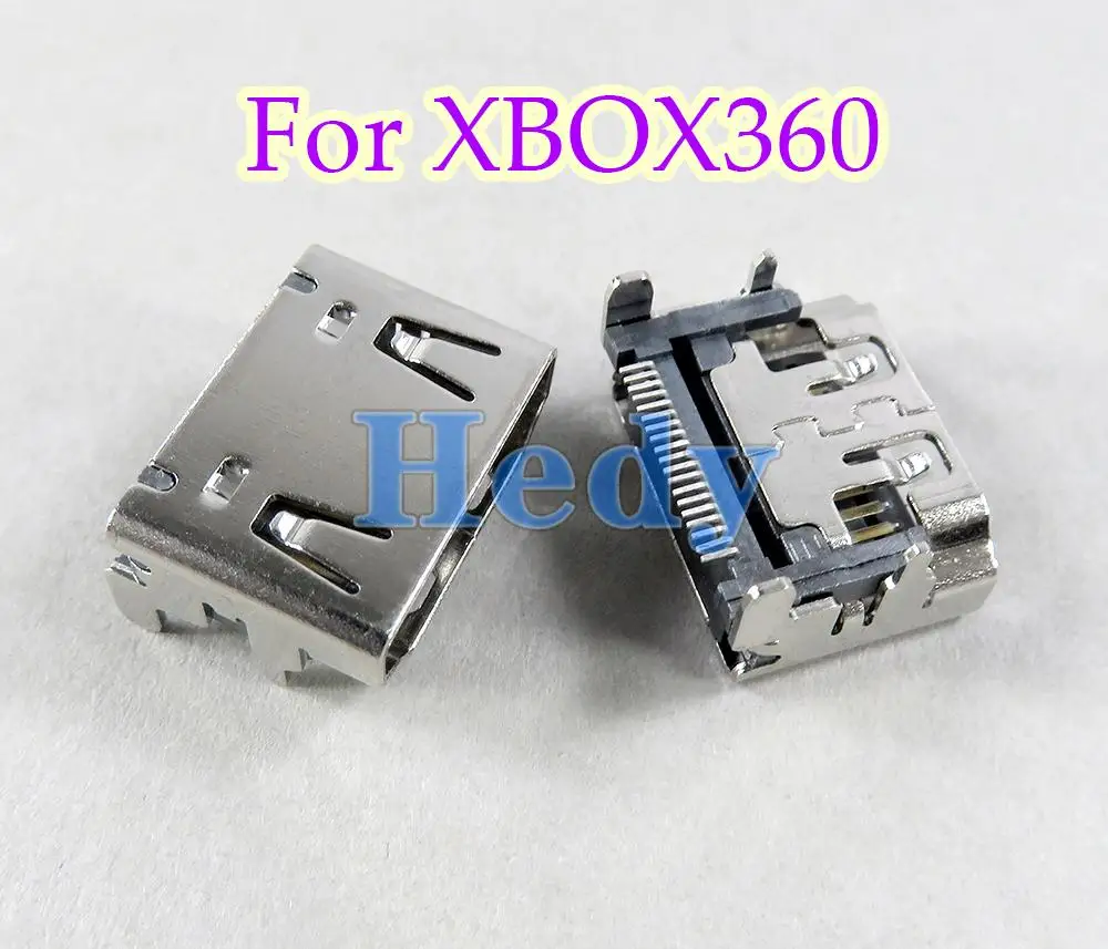 Conector de interfaz de puerto compatible con HDMI, 4 Uds., para XBOX360 XBOX 360, reemplazo interno delgado, alta calidad