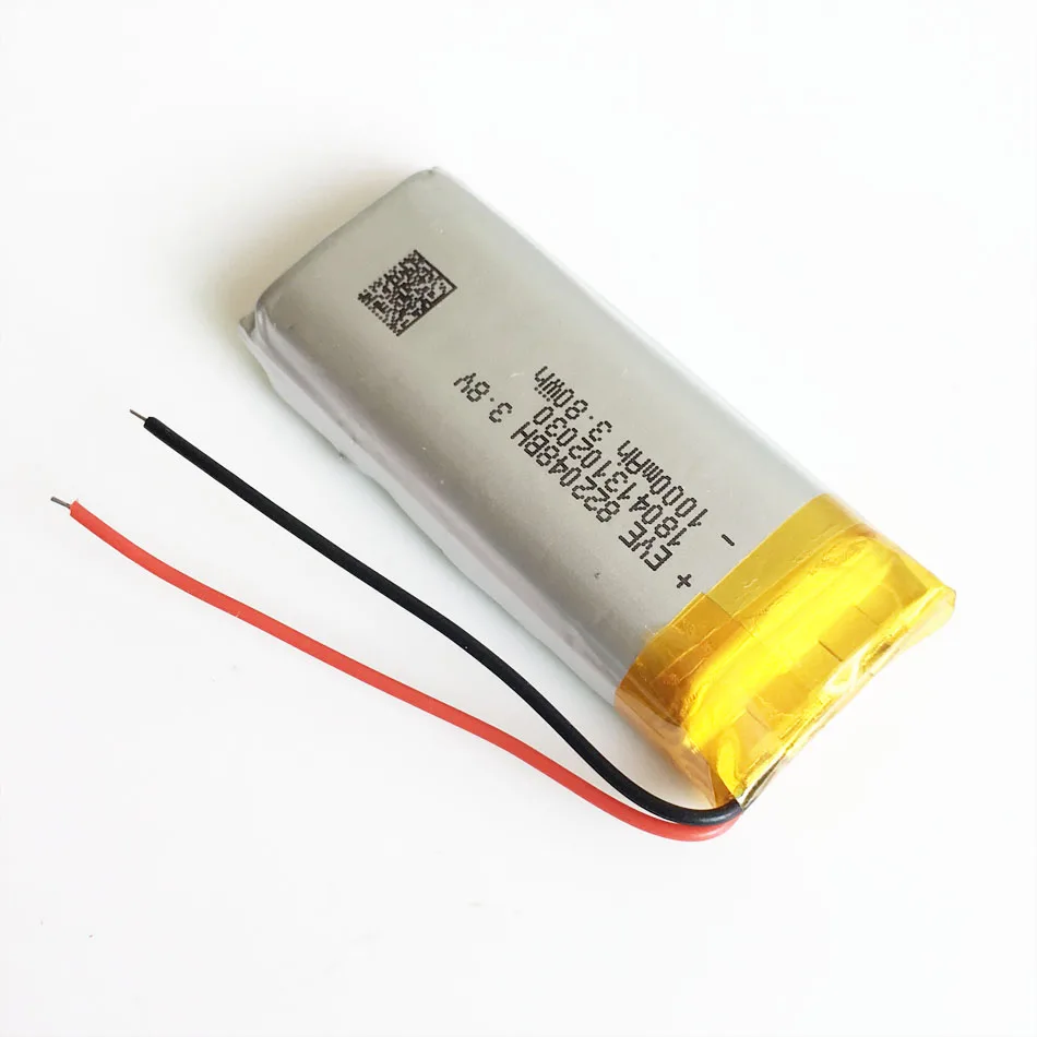 Batería recargable LiPo de polímero de litio de 3,7 V 1000 mAh 822048   Para Mp3 GPS PSP Vedio Game 8*22*48mm banda inteligente - imagen 4