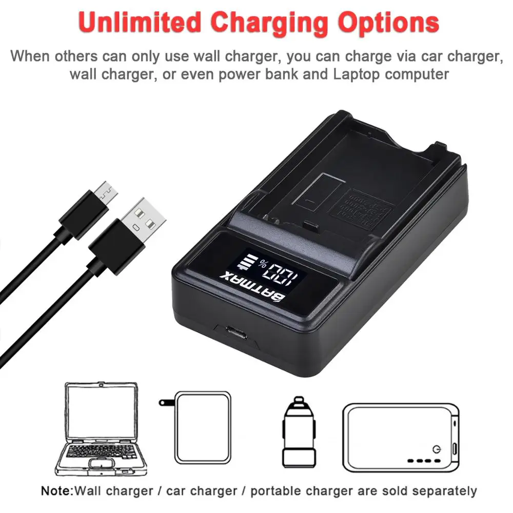 Batmax-batería PSP 3600 de 1000 mAh, Cargador USB LED para Sony PlayStation, portátil, PSP1000, Sony 1001,1002,1003,1004,1005,1006 - imagen 4