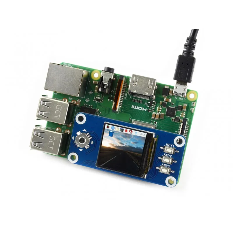 Sombrero con pantalla LCD SPI de 1,3 pulgadas para Raspberry Pi, interfaz SPI de 240x240 píxeles con controlador integrado, pantalla IPS - imagen 5